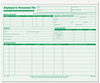 A Picture of product TOP-3287 TOPS™ Employee's Record File Folder,  Straight Cut, Letter, 2-Sided, Green Ink, 20/Pack
