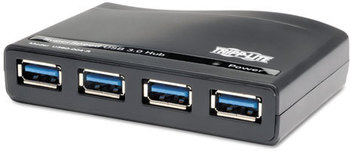 Tripp Lite 4-Port USB 3.0 SuperSpeed Hub, Black