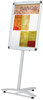 A Picture of product QRT-LCF2418 Quartet® Clip-Frame Pedestal Sign,  Silver Aluminum Frame, 24 x 18