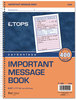 A Picture of product TOP-4009 TOPS™ Telephone Message Book with Fax/Mobile Section,  Fax/Mobile Section, 5 1/2 x 3 3/16, Two-Part, 400/Book