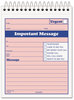 A Picture of product TOP-4009 TOPS™ Telephone Message Book with Fax/Mobile Section,  Fax/Mobile Section, 5 1/2 x 3 3/16, Two-Part, 400/Book