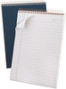 A Picture of product TOP-20815 Ampad® Gold Fibre® Wirebound Writing Pad with Cover,  8 1/2 x 11 3/4, White, Navy Cover