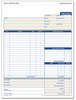 A Picture of product TOP-3866 TOPS™ Job Invoice, Snap-Off® Triplicate Form,  8 1/2 x 11 5/8, Three-Part Carbonless, 50 Forms