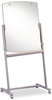 A Picture of product QRT-300TE Quartet® Total Erase® Reversible Mobile Presentation Easel,  31 x 41, White Surface, Neutral Frame