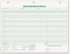 A Picture of product TOP-3284 TOPS™ Daily Attendance Card,  8 1/2 x 11, 50 Forms