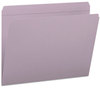 A Picture of product SMD-12410 Smead™ Reinforced Top Tab Colored File Folders Straight Tabs, Letter Size, 0.75" Expansion, Lavender, 100/Box