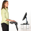 A Picture of product MMM-AKT180LE 3M Sit/Stand Easy-Adjust Keyboard Tray with Highly Adjustable Platform,  Highly Adjustable Platform,, Black