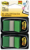 A Picture of product MMM-680OE2 Post-it® Flags Assorted Color 1" Flag Refills Standard Page in Dispenser, Orange, 50 Flags/Dispenser, 2 Dispensers/Pack