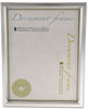 A Picture of product UNV-76853 Universal® Plastic Document Frame for 8.5 x 11, Easel Back, Metallic Silver