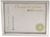 A Picture of product UNV-76853 Universal® Plastic Document Frame for 8.5 x 11, Easel Back, Metallic Silver
