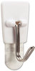 A Picture of product MMM-17067VP Command™ General Purpose Hooks Wire Multi-Pack, Small, Metal, White, 0.5 lb Capacity, 9 and 12 Strips/Pack