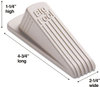 A Picture of product MAS-00900 Master Caster® Big Foot® Doorstop,  No Slip Rubber Wedge, 2 1/4w x 4 3/4d x 1 1/4h, Beige
