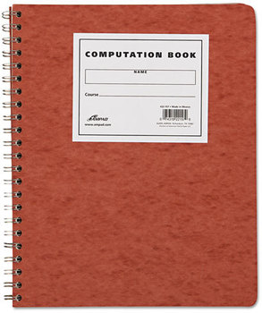 Ampad® Computation Book, Quadrille Rule, 11 3/4 x 9-1/4, Antique Ivory, 76 Sheets