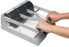 A Picture of product SWI-74650 Swingline® Heavy-Duty High-Capacity Adjustable Two- to Three-Hole Punch,  9/32" Holes, Putty/Gray