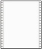 A Picture of product UNV-15807 Universal® Printout Paper 1-Part, 20 lb Bond Weight, 9.5 x 11, White, 2,300/Carton