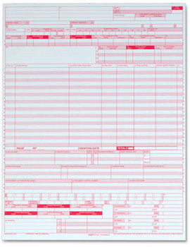 TOPS™ UB04 Hospital Insurance Claim Form,  8 1/2 x 11, Laser Printer, 2500 Forms