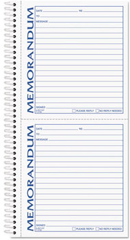 TOPS™ Memorandum Book,  5 x 5 1/2, Two-Part Carbonless, 100 Sets/Book