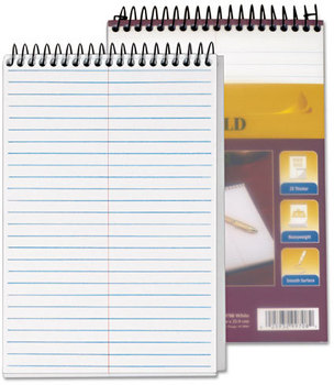 TOPS™ Docket™ Gold Steno Books, Gregg Rule, 6 x 9, White, 100 Sheets