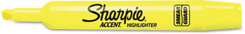 Sharpie® Tank Style Highlighters,  Chisel Tip, Fluorescent Yellow, 36/Box