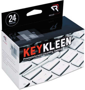 Read Right® KeyKleen™ Premoistened Cleaning Swabs,  24/Box
