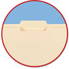 A Picture of product SMD-10338 Smead™ Top Tab File Folders with Antimicrobial Product Protection 1/3-Cut Tabs: Assorted, Letter, 0.75" Expansion, Manila, 100/Box