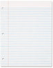 A Picture of product TOP-62349 TOPS™ Filler Paper,  3-Hole, 16 lb, 8 1/2 x 11, College Rule, White, 500 Sheets/Pack