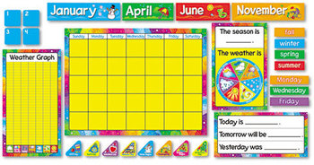 TREND® Year Around Calendar Bulletin Board Set, 22" x 17"