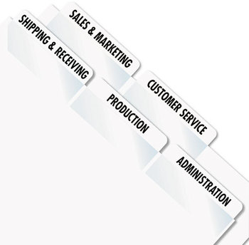 Redi-Tag® Laser and Inkjet Printable Index Tabs,  2 x 7/8, White, 300/Pack