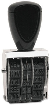 Identity Group® Rubber Date Stamp,  Dater, Conventional, Type Size 1 1/2