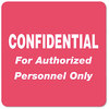 A Picture of product TAB-40570 Tabbies® HIPAA Labels,  2 x 2, Red, 500/Roll