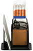 A Picture of product SAF-3250BL Safco® Onyx™ Mesh Mini Organizer 3 Compartments, Steel, 6 x 5.25 Black