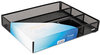 A Picture of product ROL-22131 Rolodex™ Metal Mesh Deep Desk Drawer Organizer,  Metal Mesh, Black