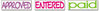 A Picture of product USS-8800 Stack Stamp® Interlocking Stamp,  EMAILED, FAXED, RECEIVED, 1 13/16 x 5/8, Assorted Fluorescent Ink