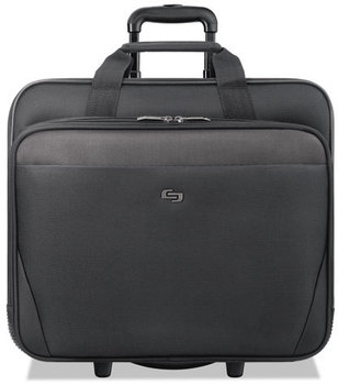 Solo Classic 17.3" Rolling Case,  17.3", 16 3/4" x 7" x 14 19/50", Black