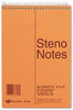 A Picture of product RED-36646 National® Standard Spiral Steno Book,  Gregg Rule, 6 x 9, Green, 60 Sheets