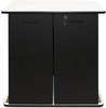 A Picture of product VRT-35157 Vertiflex™ Refreshment Stand,  Two-Shelf, 29 1/2w x 21d x 33h, Black/White