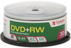 A Picture of product VER-94834 Verbatim® DVD+RW Rewritable Disc,  4.7GB, 4x, Spindle, 30/Pack
