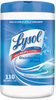 A Picture of product RAC-93010 LYSOL® Brand Disinfecting Wipes,  Ocean Fresh Scent, 7 x 8, White, 110/Canister
