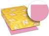 A Picture of product WAU-21041 Neenah Paper Astrobrights® Colored Card Stock,  65 lb., 8-1/2 x 11, Pulsar Pink, 250 Sheets