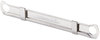 A Picture of product UNV-81024 Universal® Two-Piece Paper Fasteners Two-Prong Fastener Compressors, 2.75" Center to Silver, 100/Box