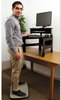 A Picture of product VCT-ST570 Victor® Steppie Balance Board,  22 1/2w x 14 1/2d x 2 1/8h, Two-Tone Gray