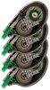 A Picture of product TOM-68626 Tombow® MONO® Original Correction Tape,  Non-Refillable, 1/6" x 394", White Tape, 4/Pack
