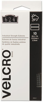 Velcro® Extreme Fasteners,  1 x 4 Strips, 10/Pack
