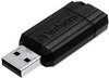 A Picture of product VER-49063 Verbatim® PinStripe USB Flash Drive. 16 GB. Black.