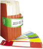 A Picture of product TAB-68801 Tabbies® File Pocket Handles,  9-5/8 x 2, Yellow/White, 48/Pack