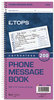 A Picture of product TOP-4002 TOPS™ Spiralbound Message Book,  2 3/4 x 5, Two-Part Carbonless, 200/Book