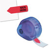 A Picture of product RTG-91002 Redi-Tag® Dispenser Arrow Flags,  "Sign Here", Red, 6 Rolls of 120 Flags/Box