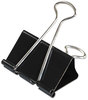 A Picture of product UNV-10220 Universal® Binder Clips Large, Black/Silver, 12/Box