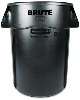 Rubbermaid® Commercial Vented Round Brute® Container. 44 gal. Black.