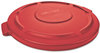 A Picture of product RCP-2631WHI Rubbermaid® Commercial Round Brute® Lid for 32-Gallon Round Brute Containers. White.
